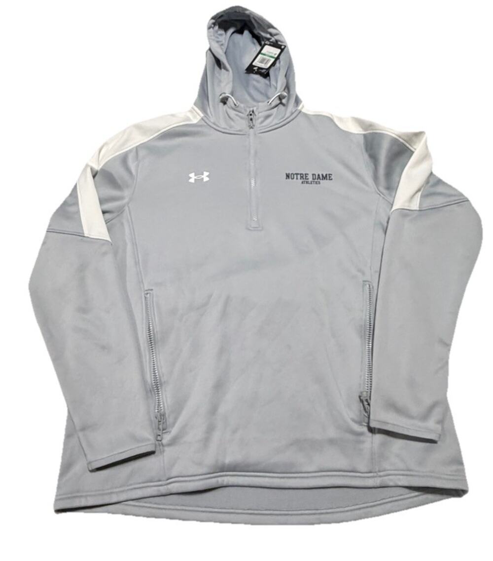 New Men’s UA Storm Armour Fleece Hoodie Notre Dame Large